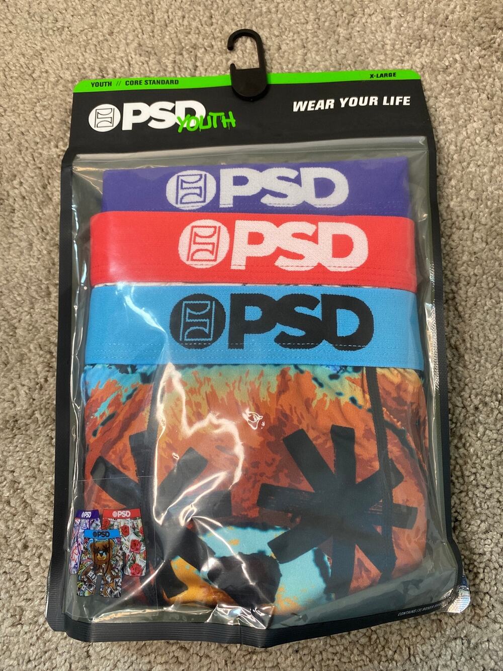 New PSD Money Moves Youth 3 Pack, Size XL